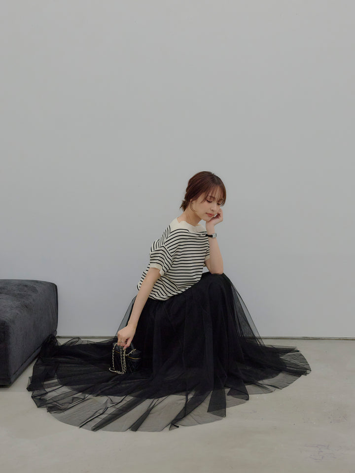 2WAYネックスプリングニットトップス