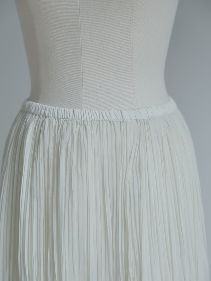 ベルト付きトレンチベスト&プリーツスカートSET UP