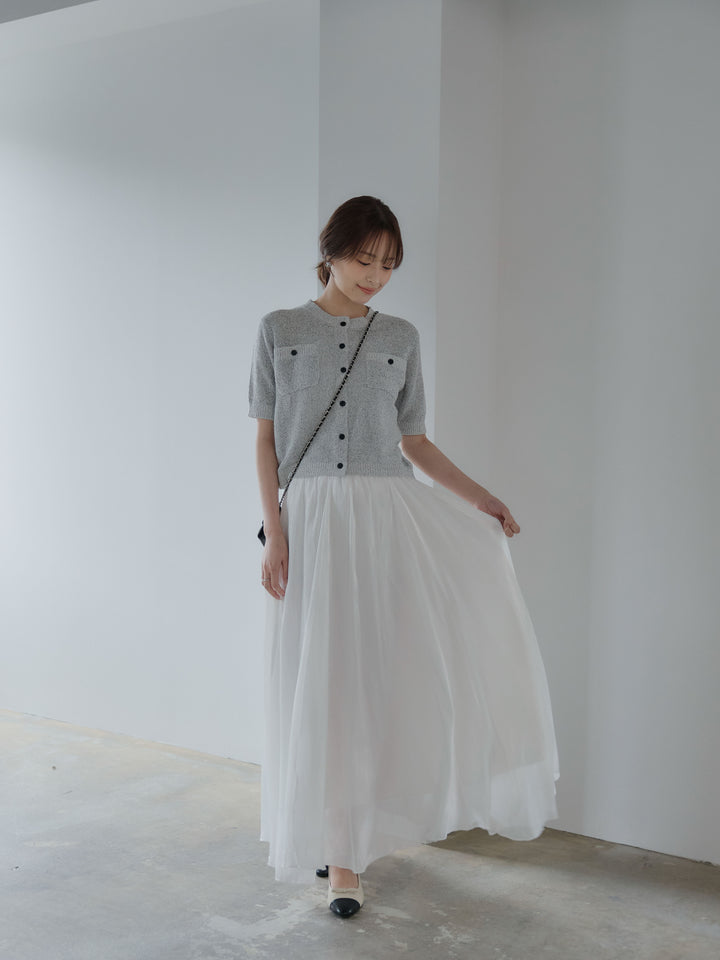 グロッシーフレアスカート