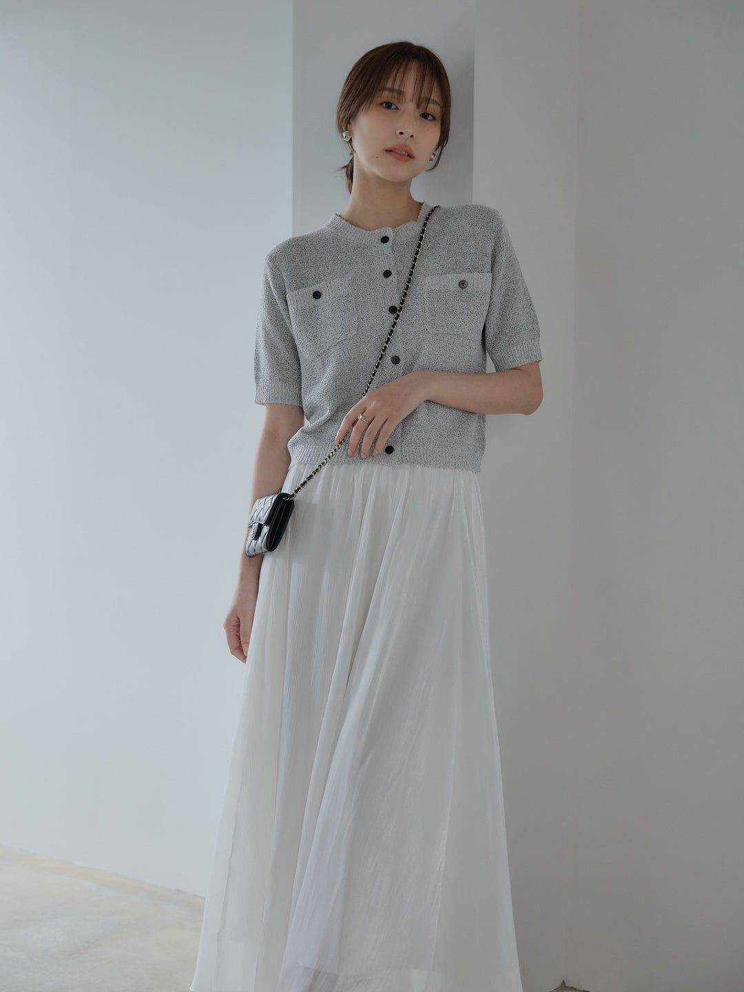 グロッシーフレアスカート