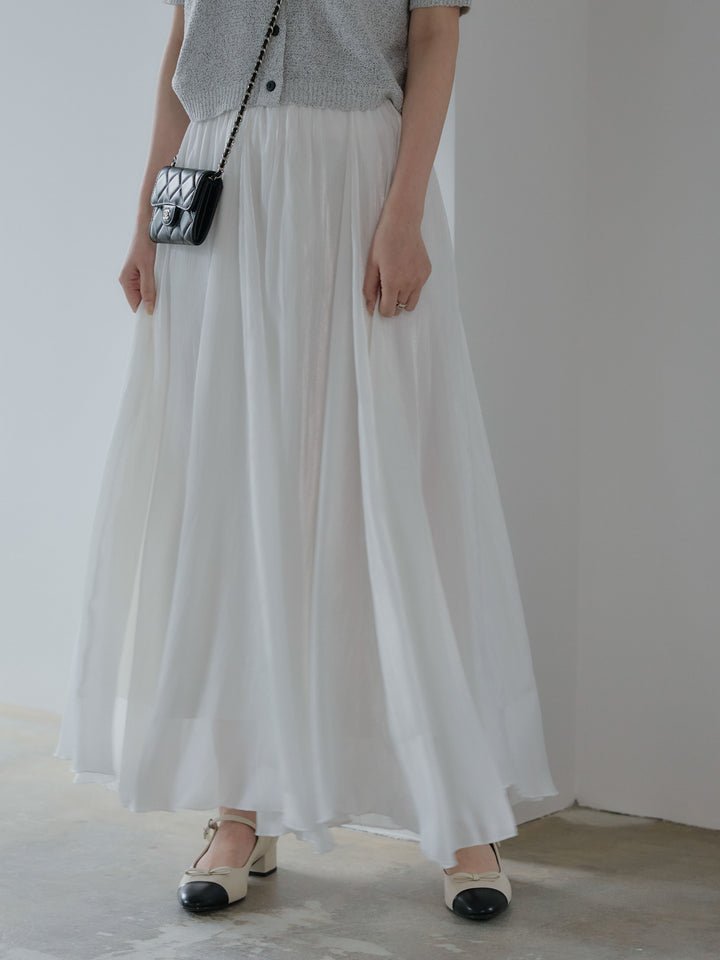 グロッシーフレアスカート