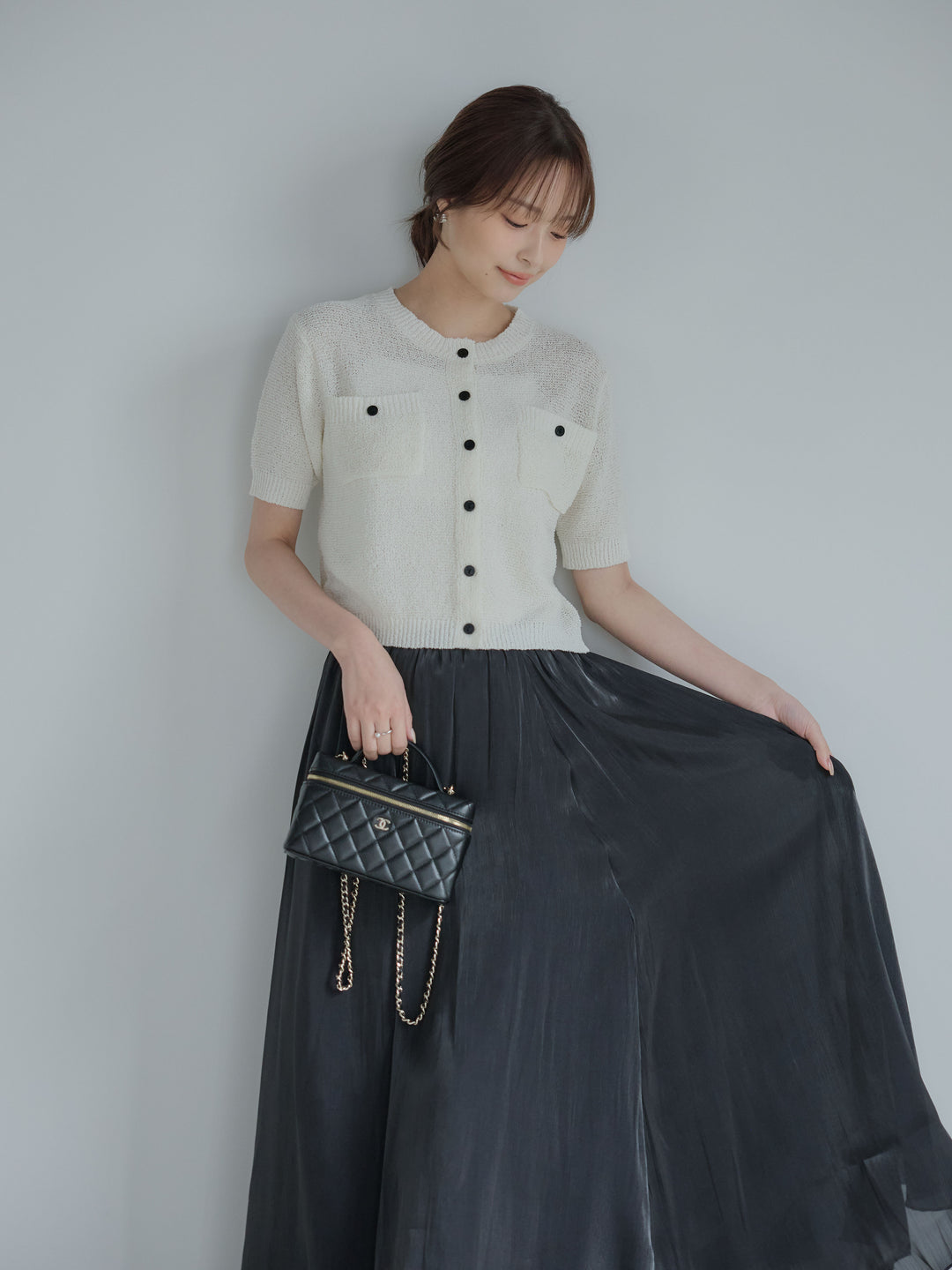 グロッシーフレアスカート