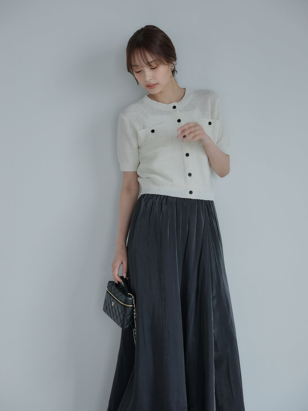 グロッシーフレアスカート