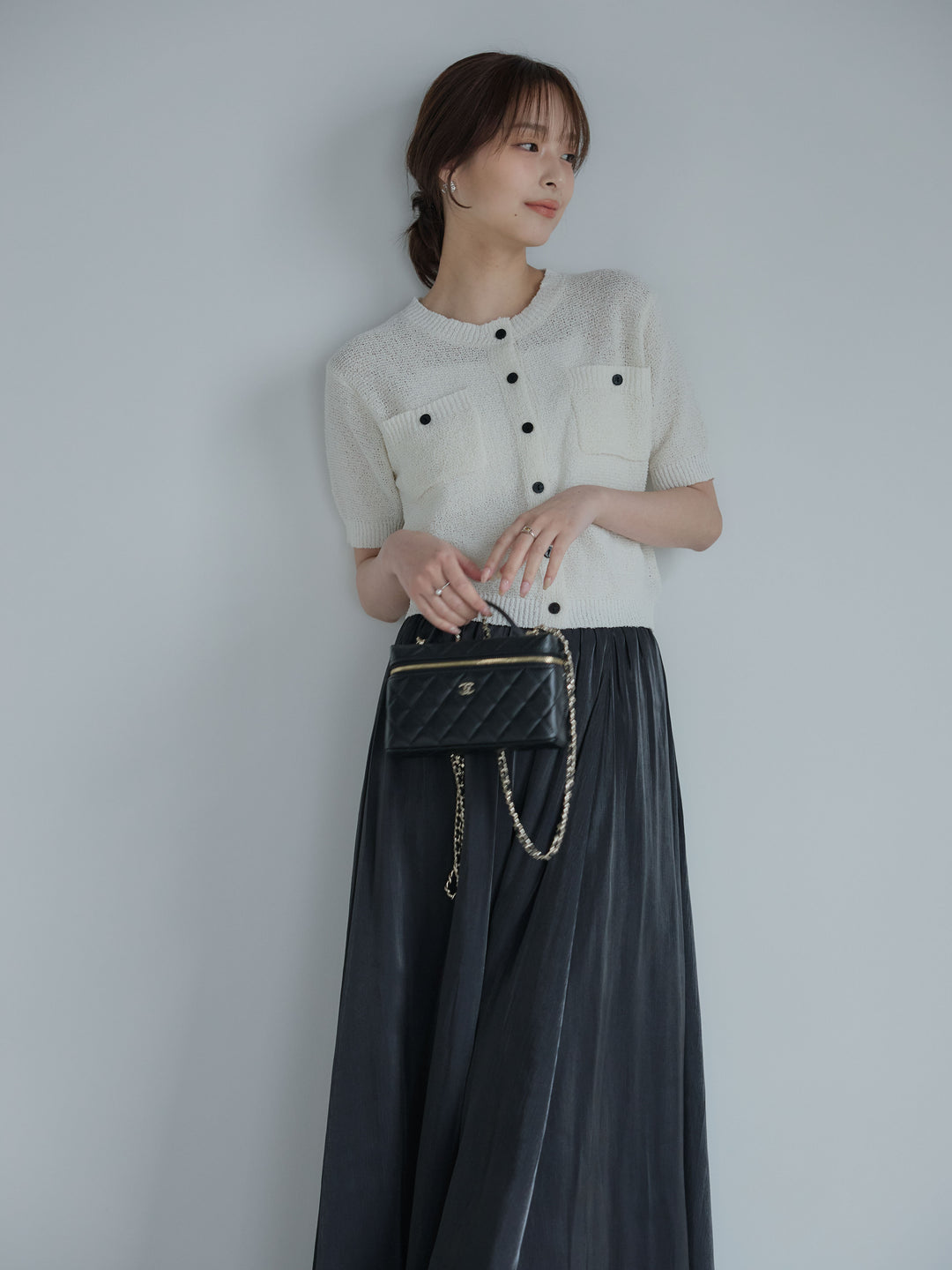 グロッシーフレアスカート