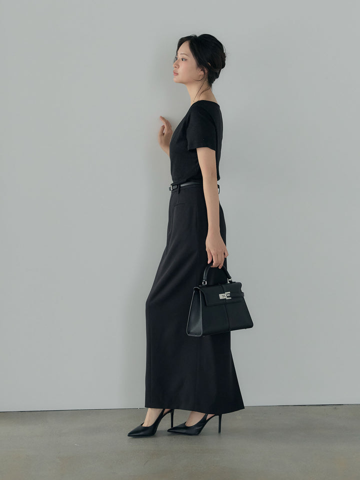 ドレープハーフスリーブカットソー