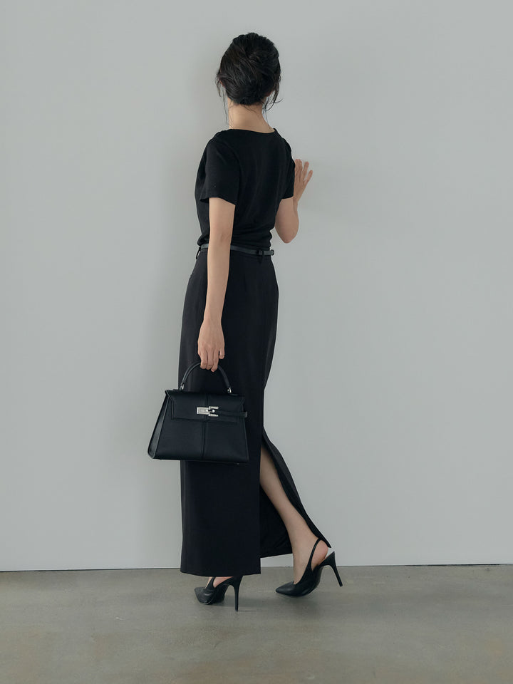 ドレープハーフスリーブカットソー