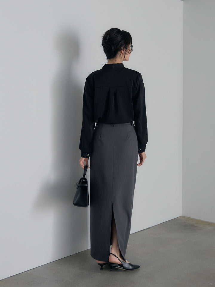 ボウタイサテンシャツ