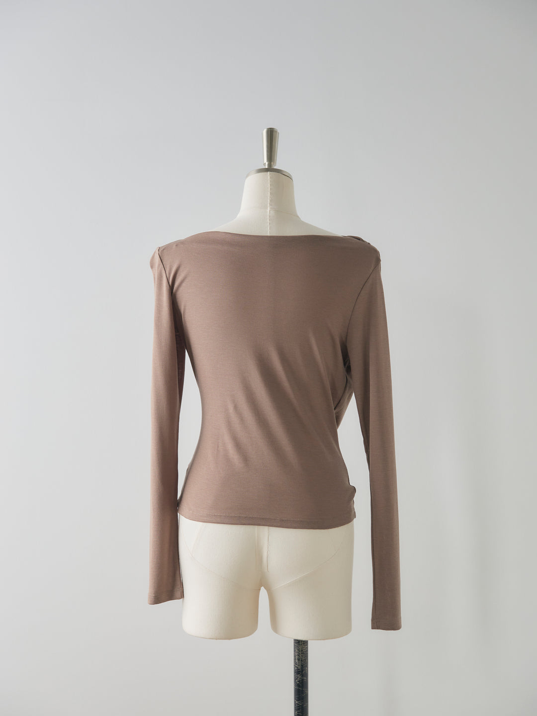 メッシュドレープトップス