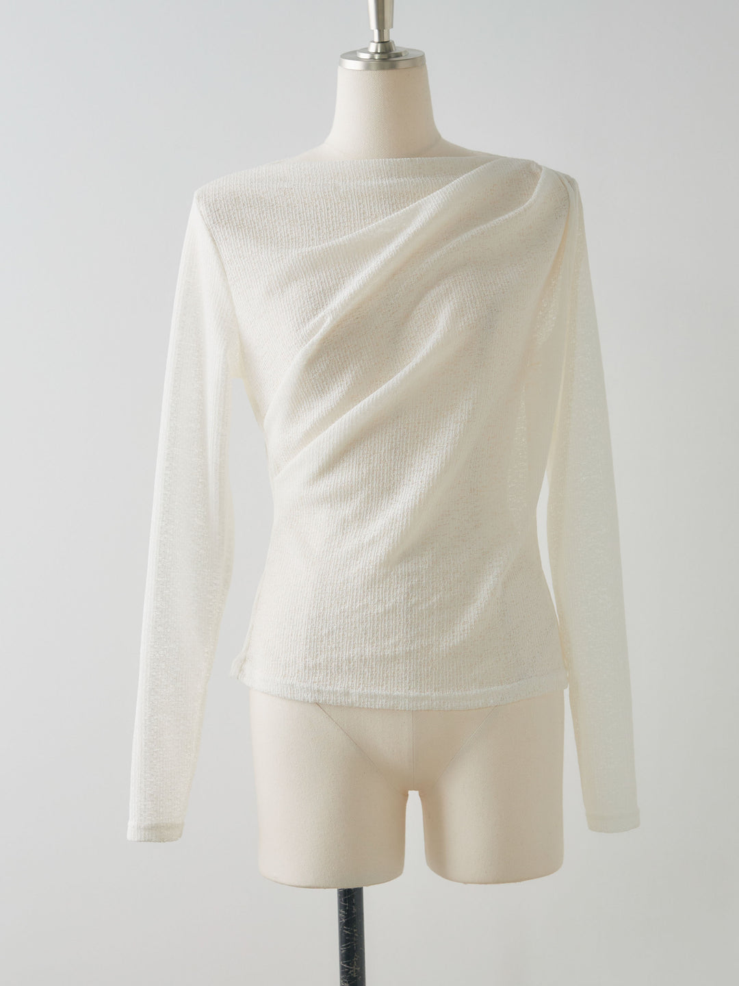 カットレースドレープトップス