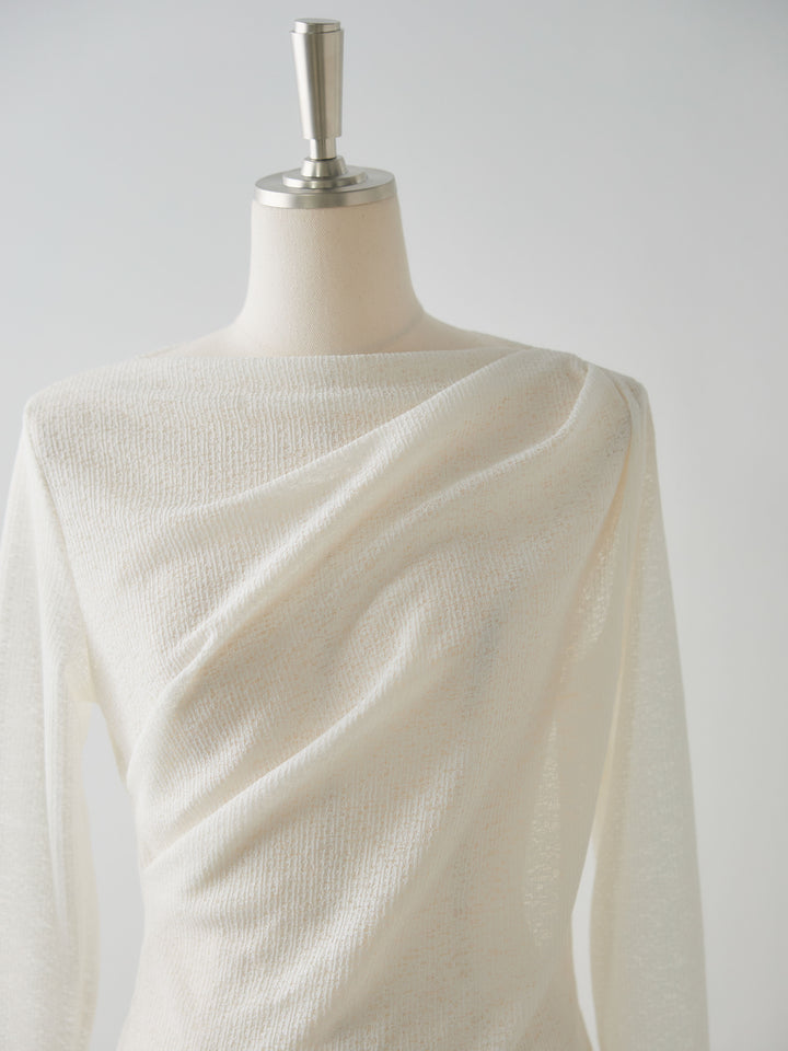 カットレースドレープトップス