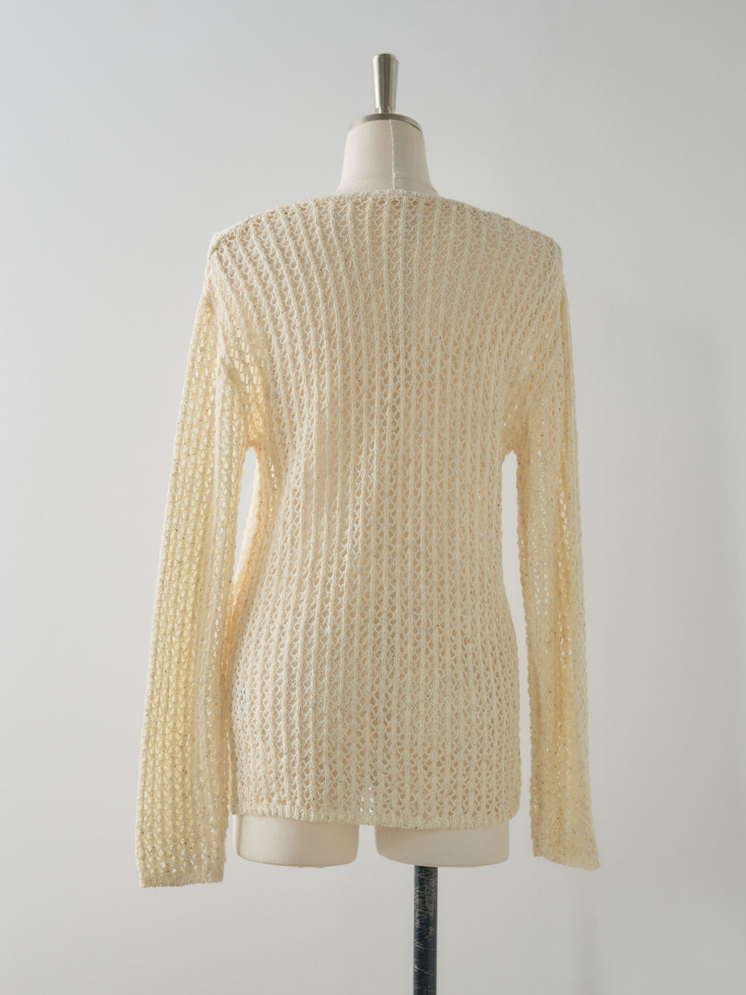 ネップメッシュVネックカーディガン