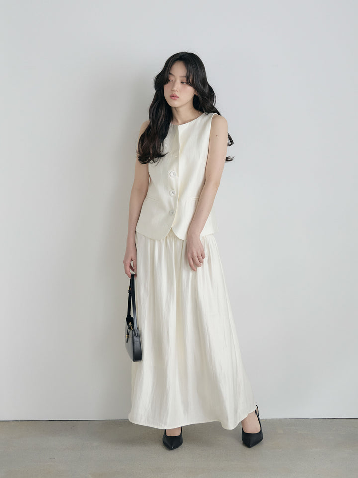 グロッシーベスト&フレアスカートSET UP