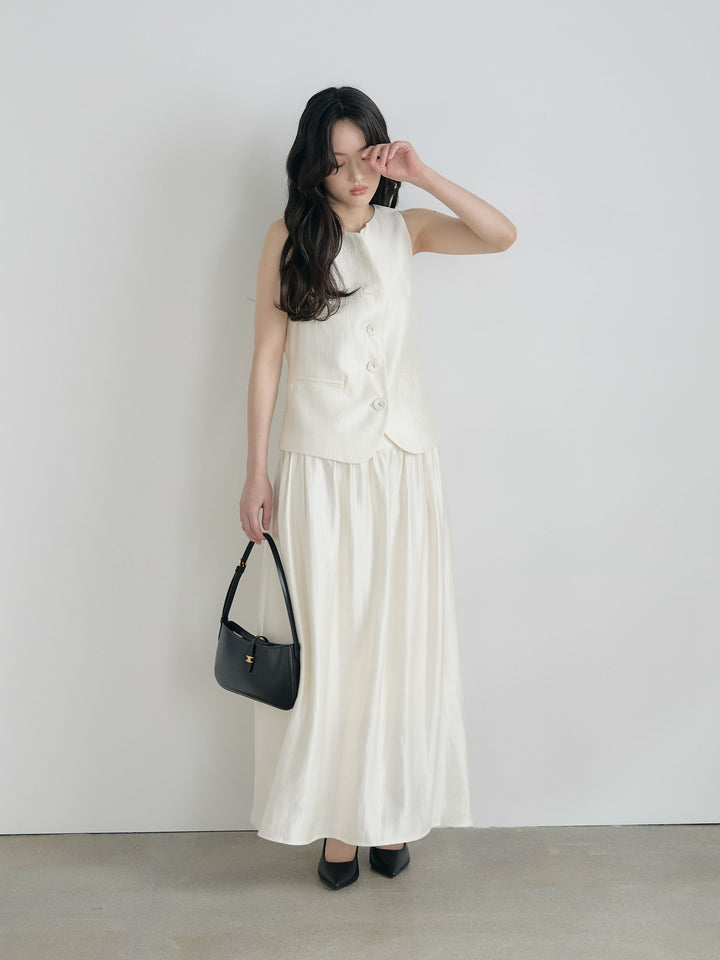 グロッシーベスト&フレアスカートSET UP