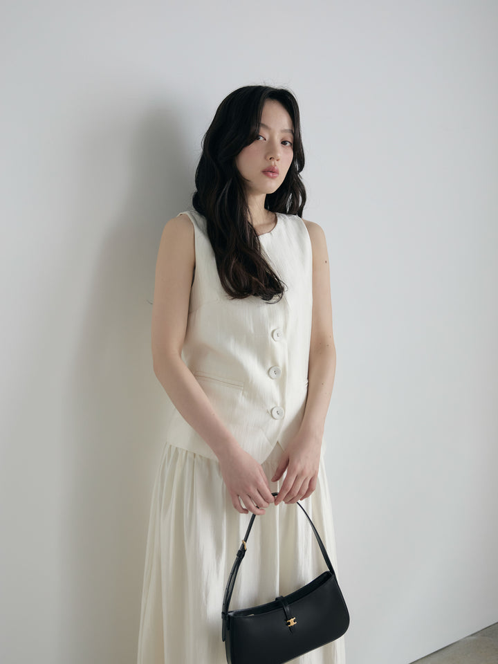 グロッシーベスト&フレアスカートSET UP