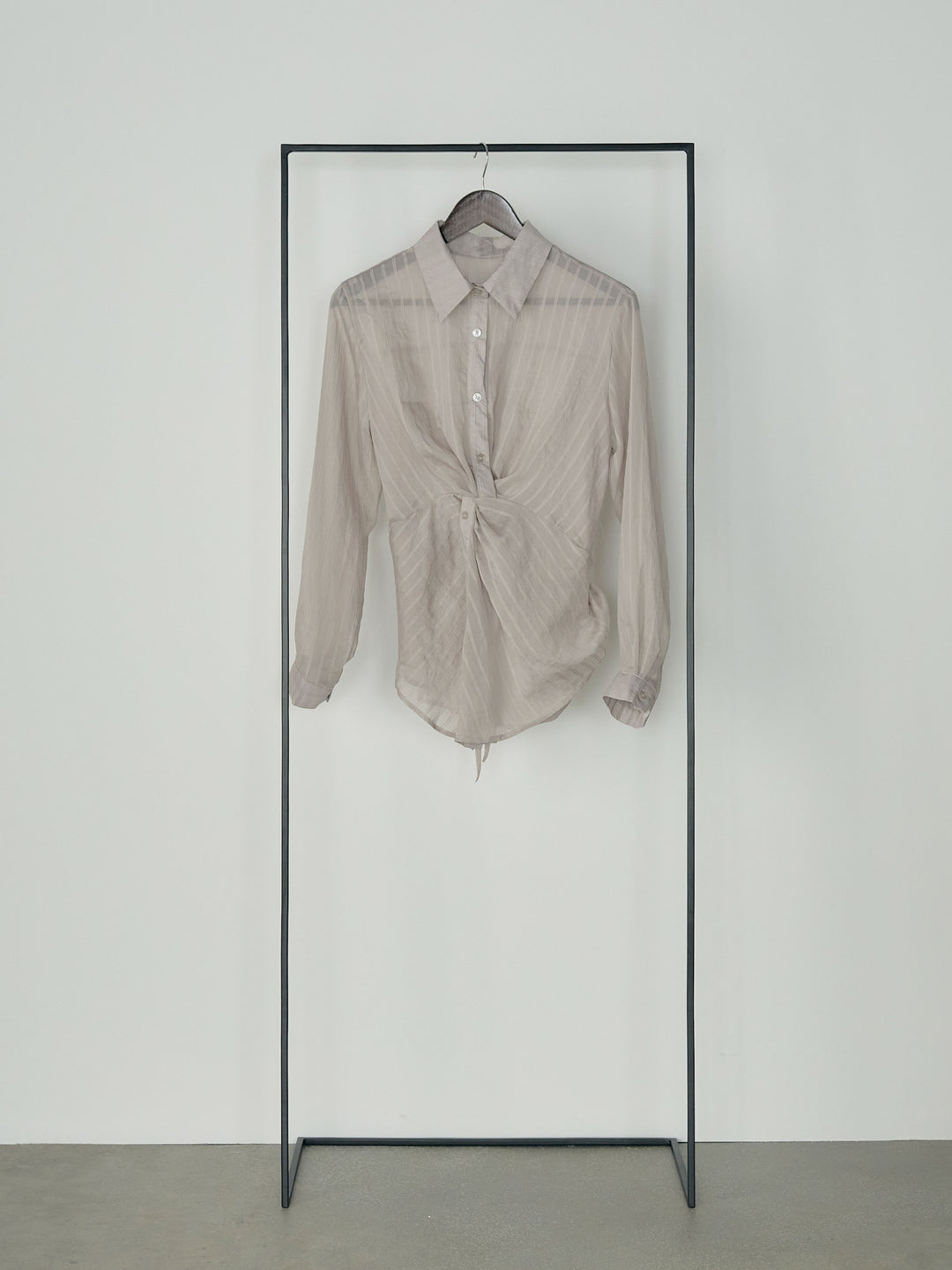 フロントツイストストライプシャツ&スカートSET UP