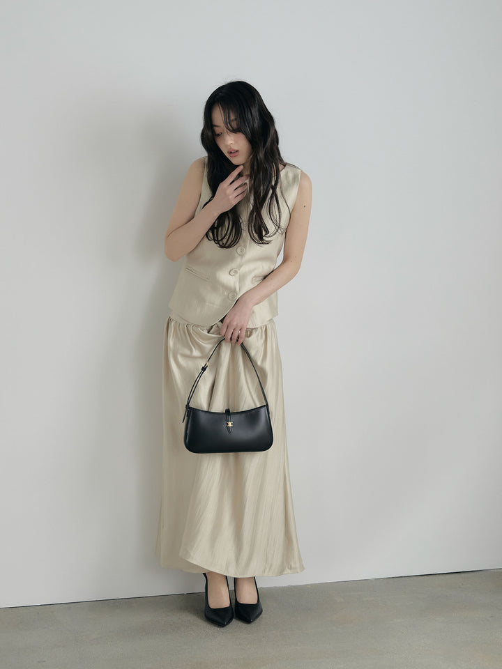 グロッシーベスト&フレアスカートSET UP