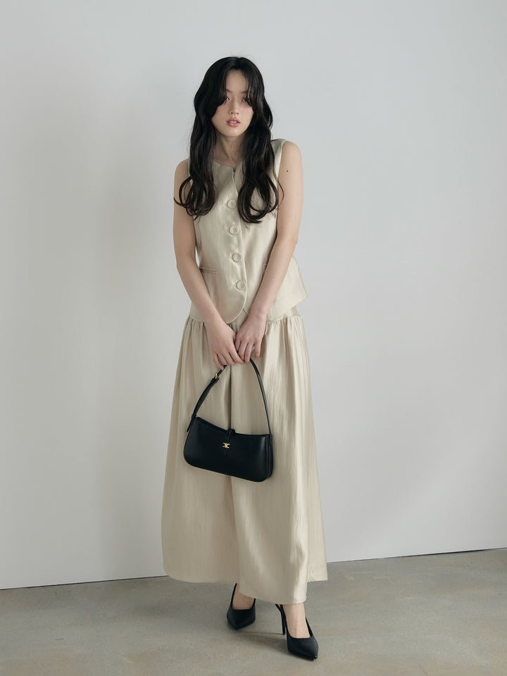 グロッシーベスト&フレアスカートSET UP