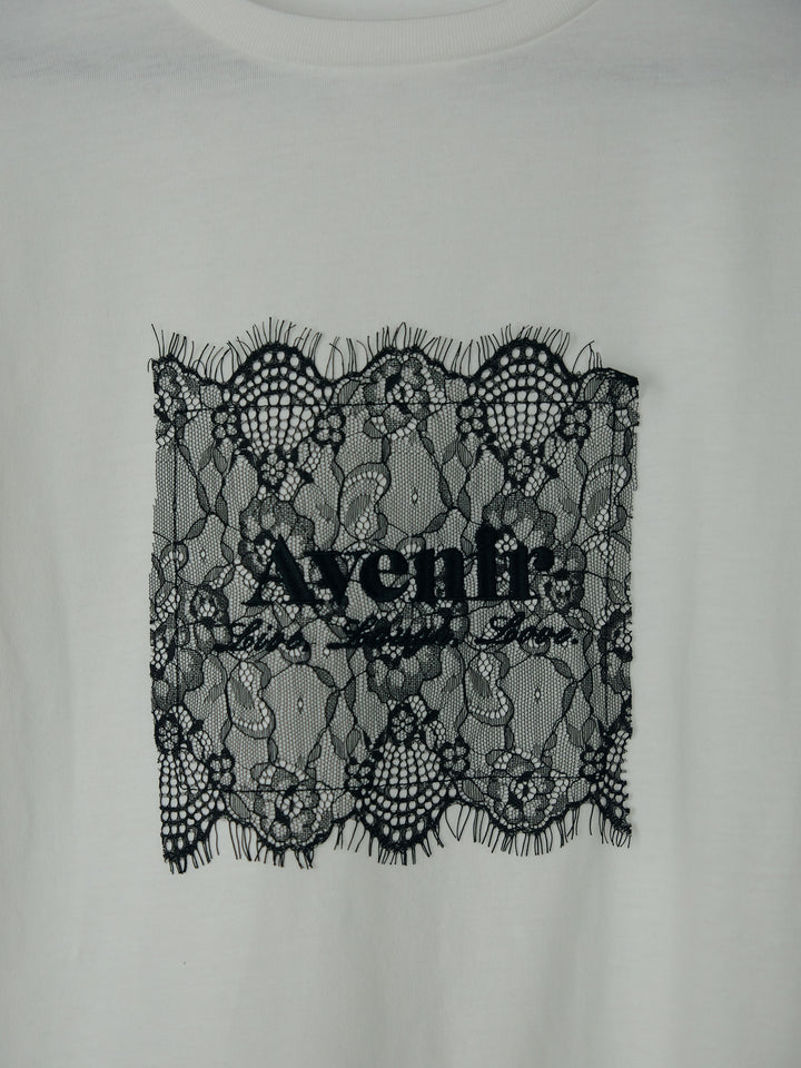 【cool touch】レースロゴ刺繍Tシャツ
