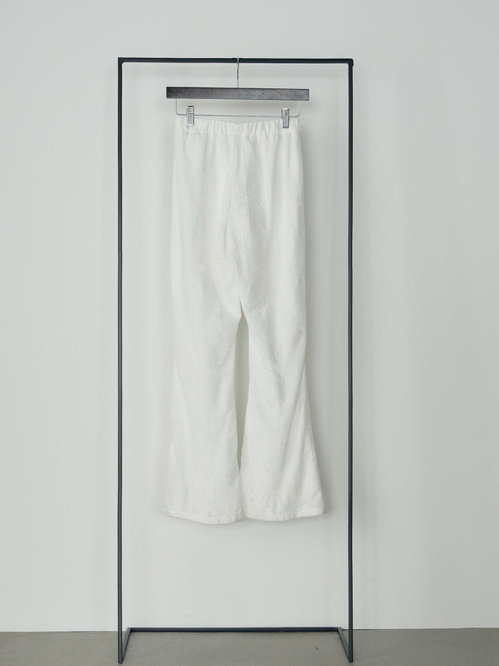 【Essential】Lace soft flare pants