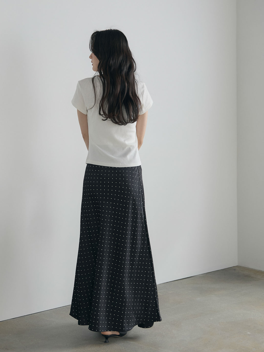 レーストリムフロントリボンカットソー