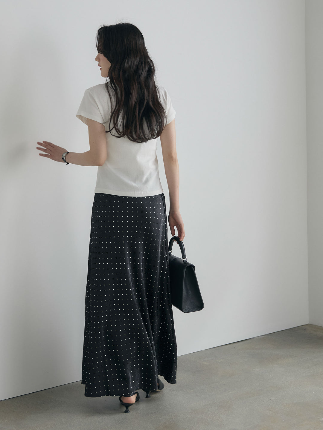 レーストリムフロントリボンカットソー