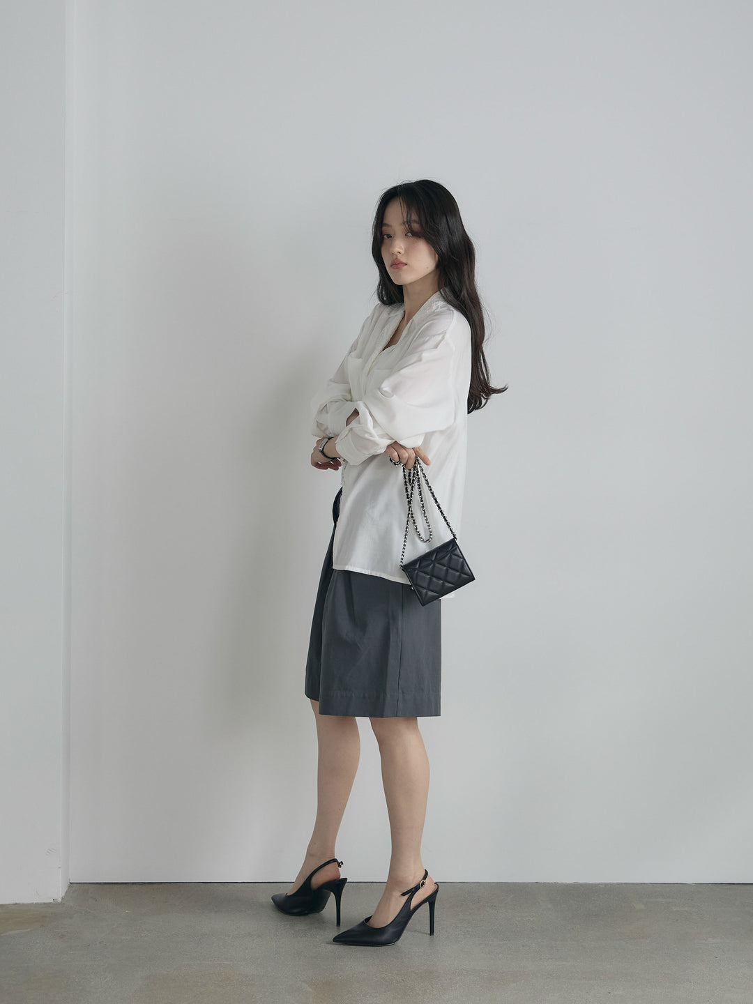 ベルトループコットンハーフパンツ(ベルト付き)