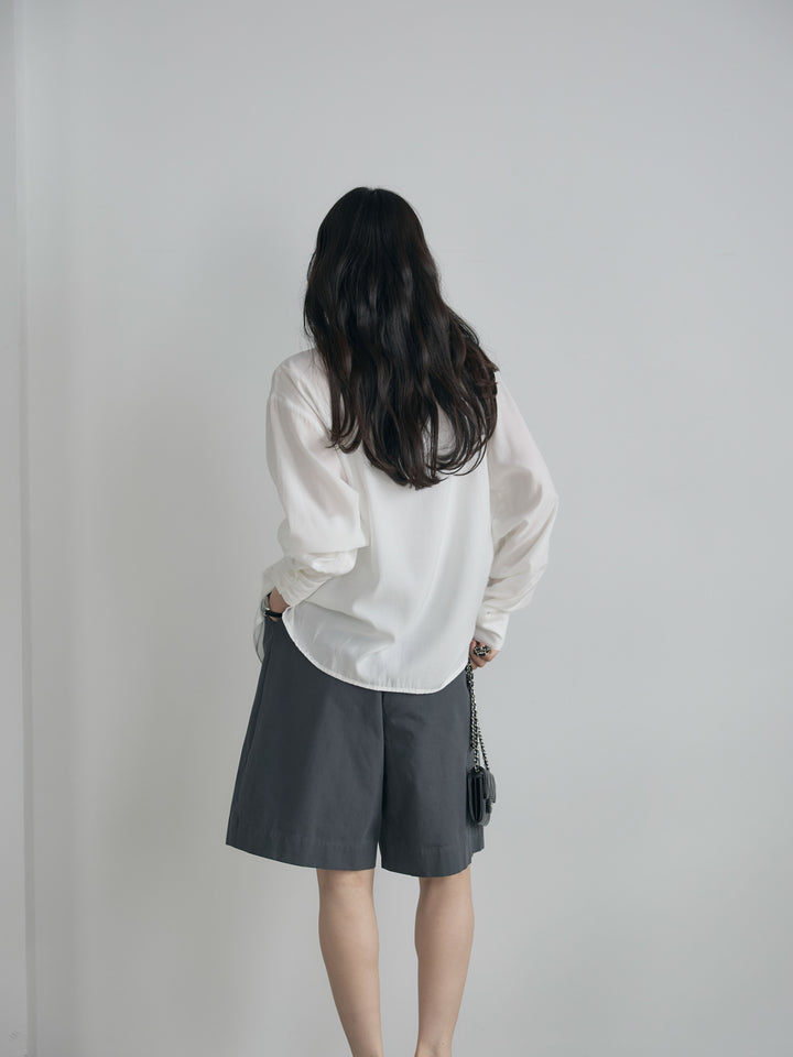 ベルトループコットンハーフパンツ(ベルト付き)