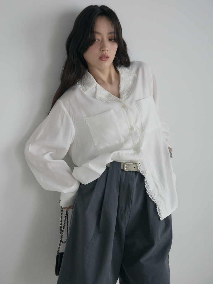 ベルトループコットンハーフパンツ(ベルト付き)