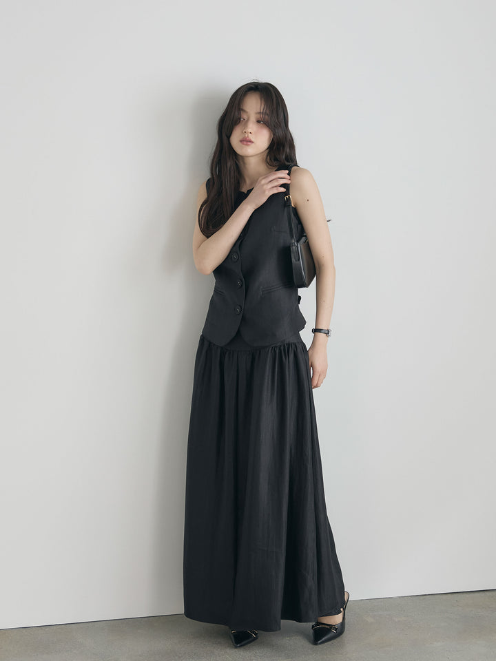 グロッシーベスト&フレアスカートSET UP