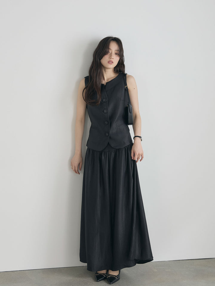 グロッシーベスト&フレアスカートSET UP