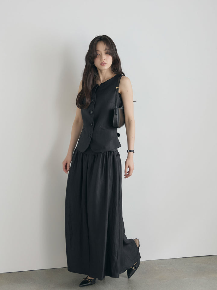 グロッシーベスト&フレアスカートSET UP