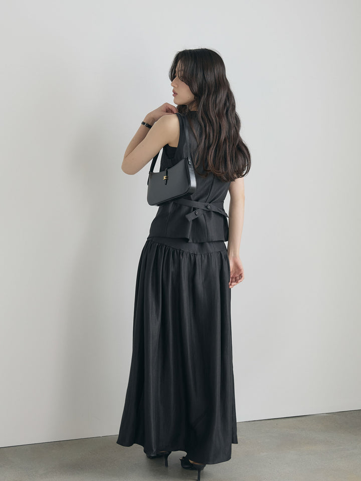 グロッシーベスト&フレアスカートSET UP