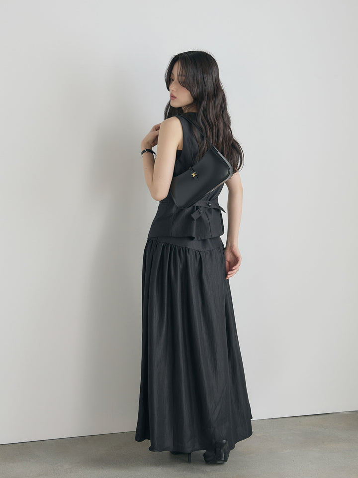 グロッシーベスト&フレアスカートSET UP