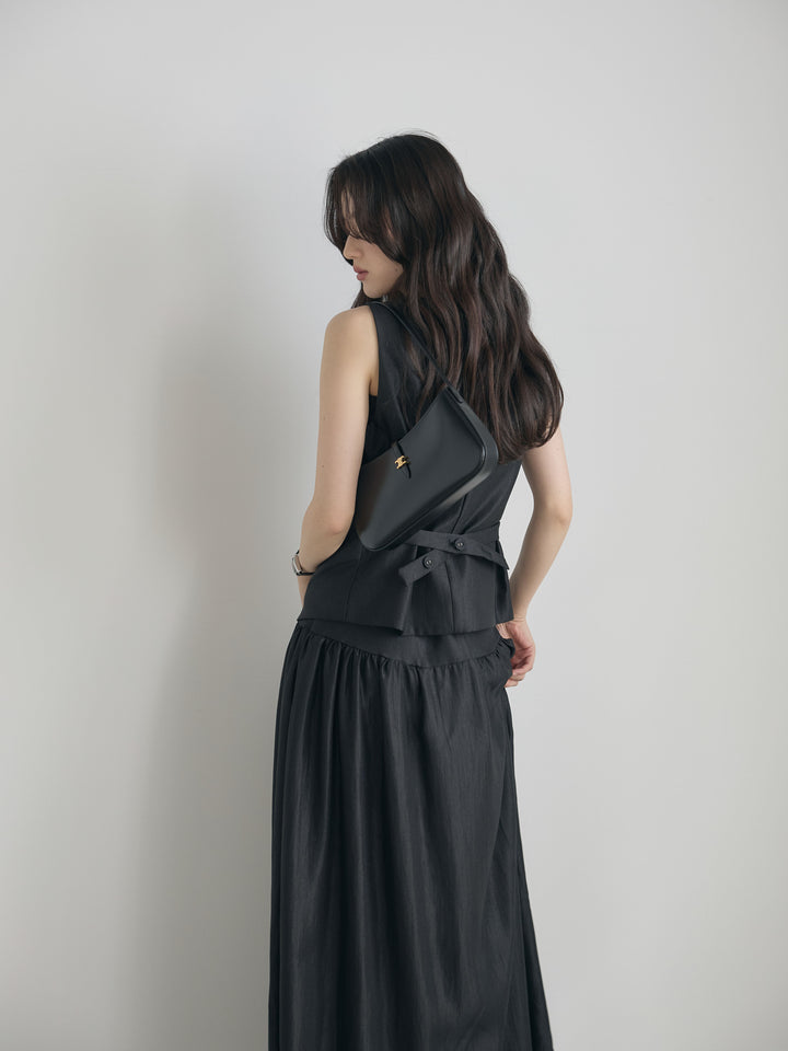 グロッシーベスト&フレアスカートSET UP