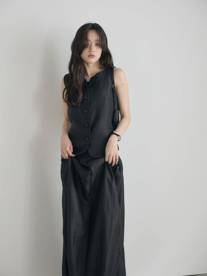 グロッシーベスト&フレアスカートSET UP