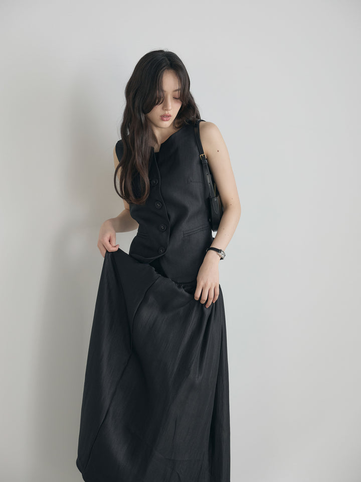 グロッシーベスト&フレアスカートSET UP