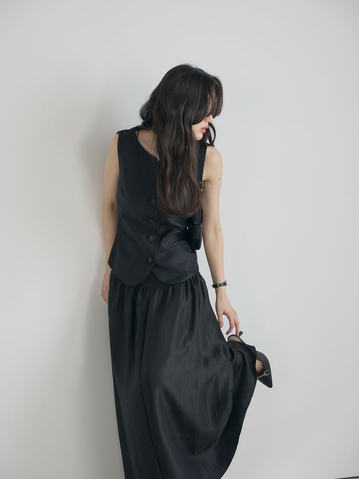 グロッシーベスト&フレアスカートSET UP