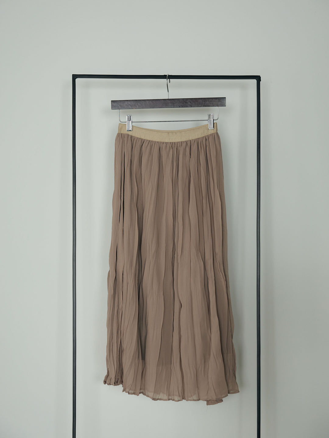 テーラードノースリーブベスト&ワッシャープリーツスカートSET UP