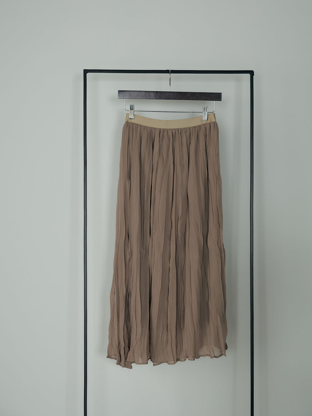 テーラードノースリーブベスト&ワッシャープリーツスカートSET UP