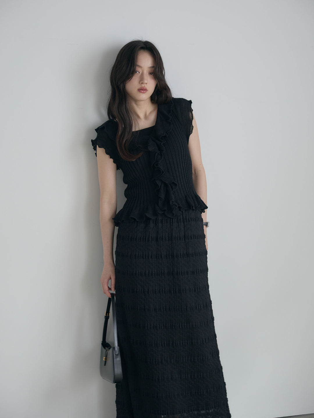 フレンチスリーブラッフルトップス