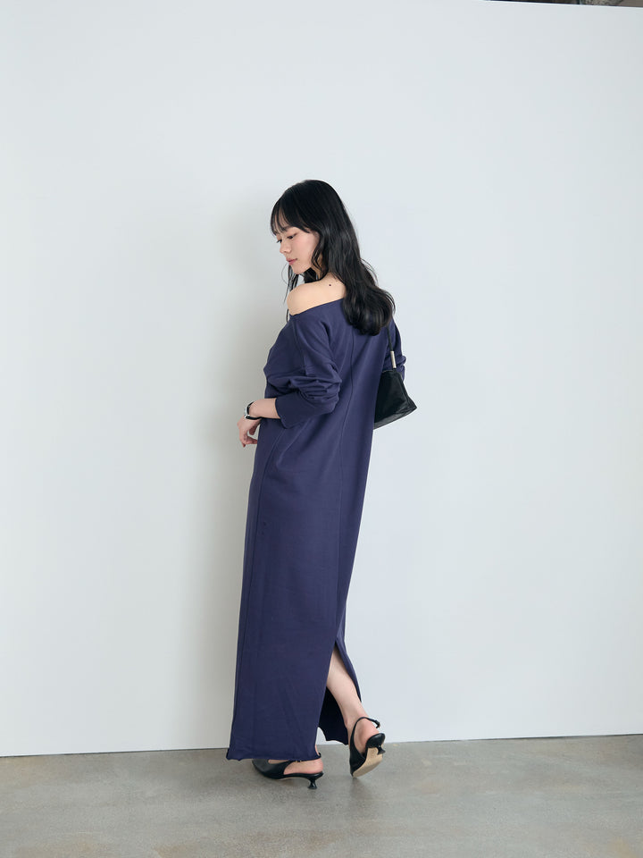 2wayショルダーコットンカットワンピース