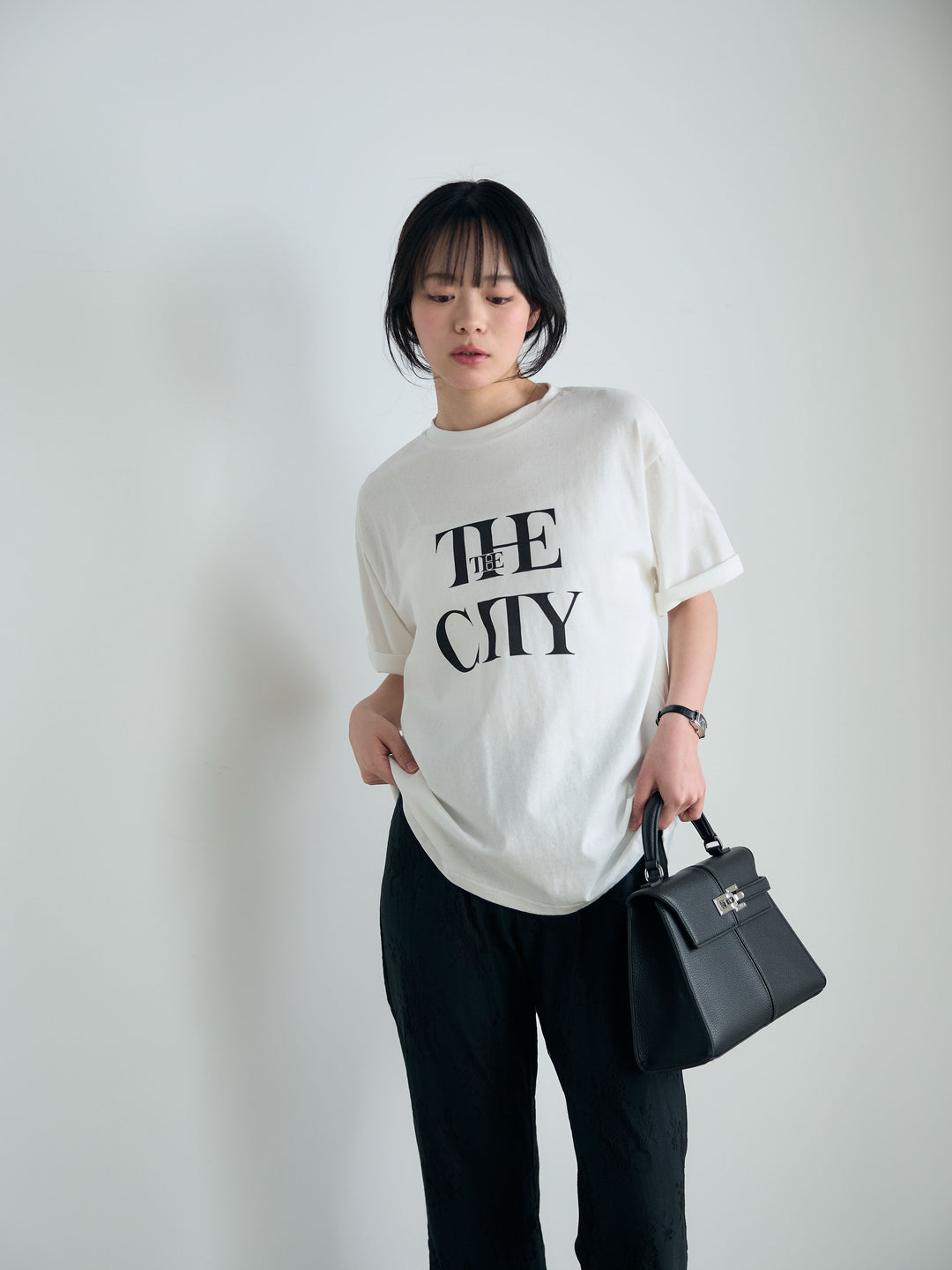 【SET】【cool touch】ロゴプリントコットンTシャツ+【cool touch】ロゴプリントコットンTシャツ(2set)