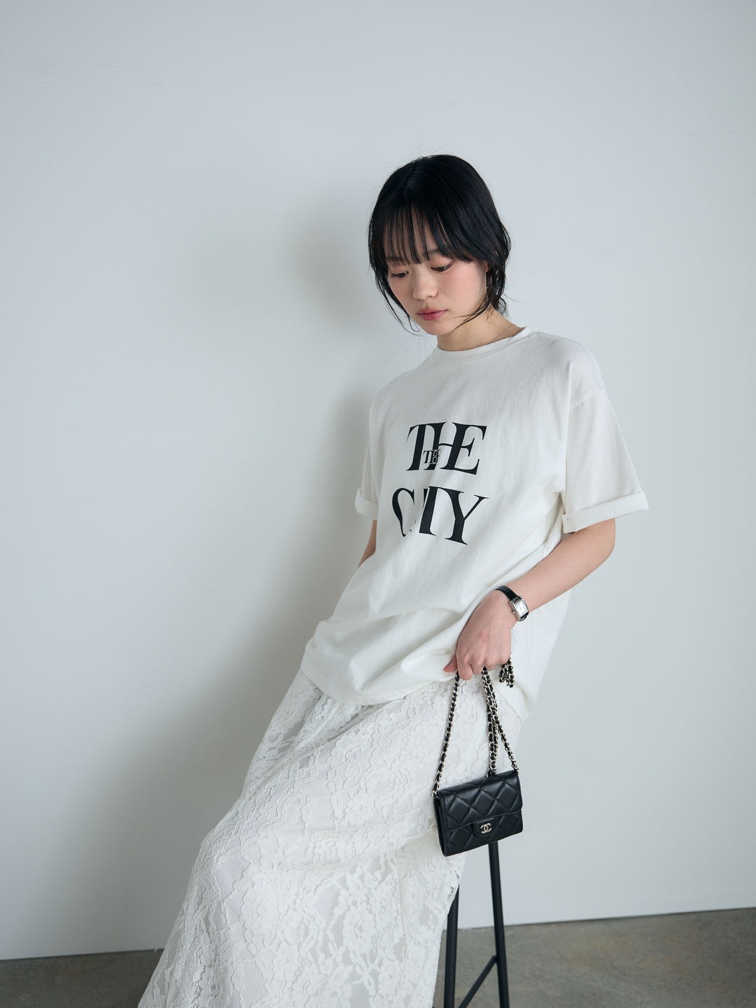 【SET】【cool touch】ロゴプリントコットンTシャツ+【cool touch】ロゴプリントコットンTシャツ(2set)