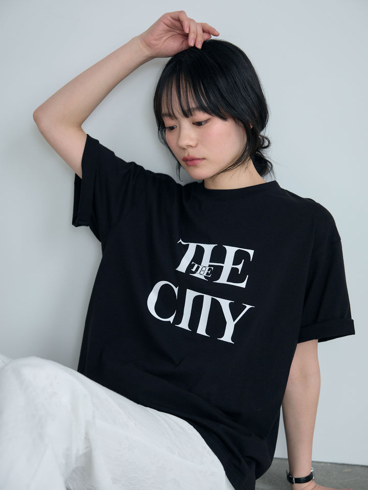 【SET】【cool touch】ロゴプリントコットンTシャツ+【cool touch】ロゴプリントコットンTシャツ(2set)