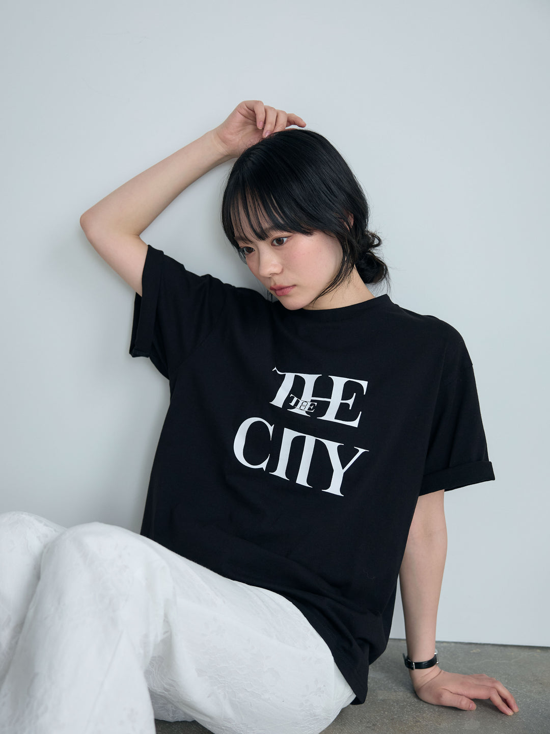 【SET】【cool touch】ロゴプリントコットンTシャツ+【cool touch】ロゴプリントコットンTシャツ(2set)