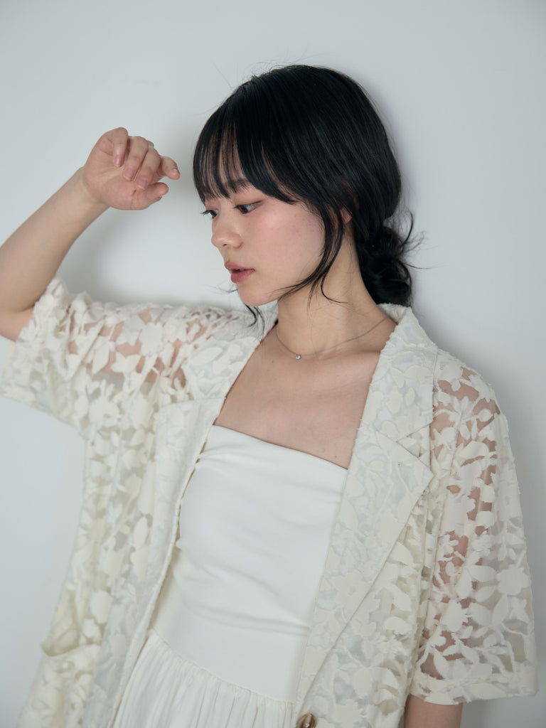 シアージャガードハーフスリーブテーラードジャケット – nairo