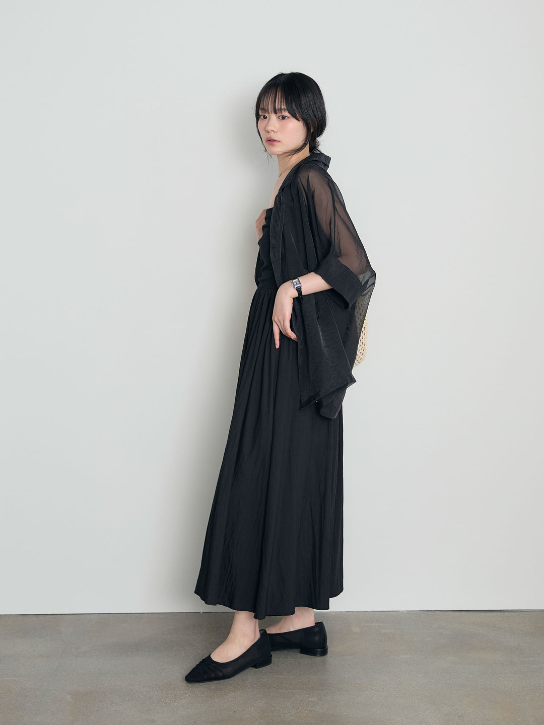 シアーハーフスリーブダブルジャケット