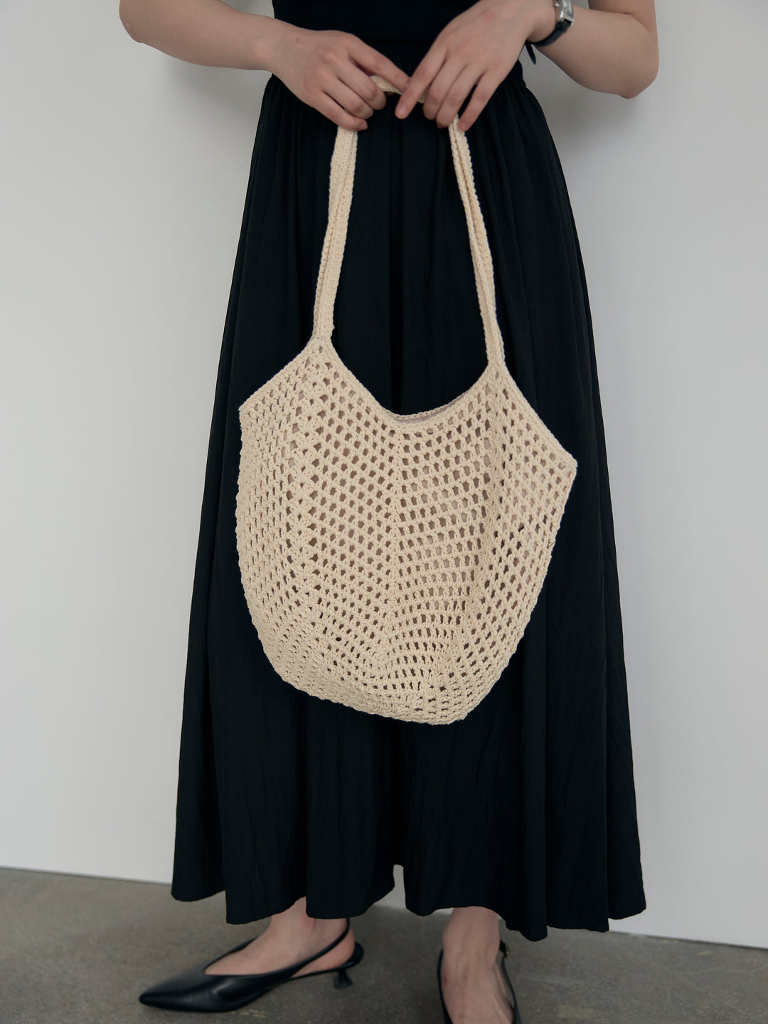 クロシェ編みショルダーBAG