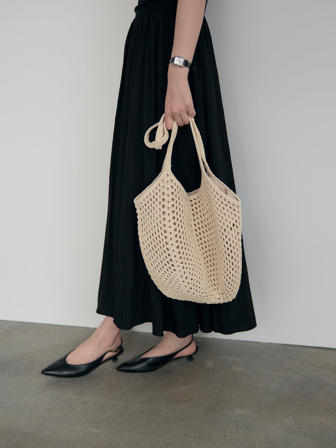 クロシェ編みショルダーBAG