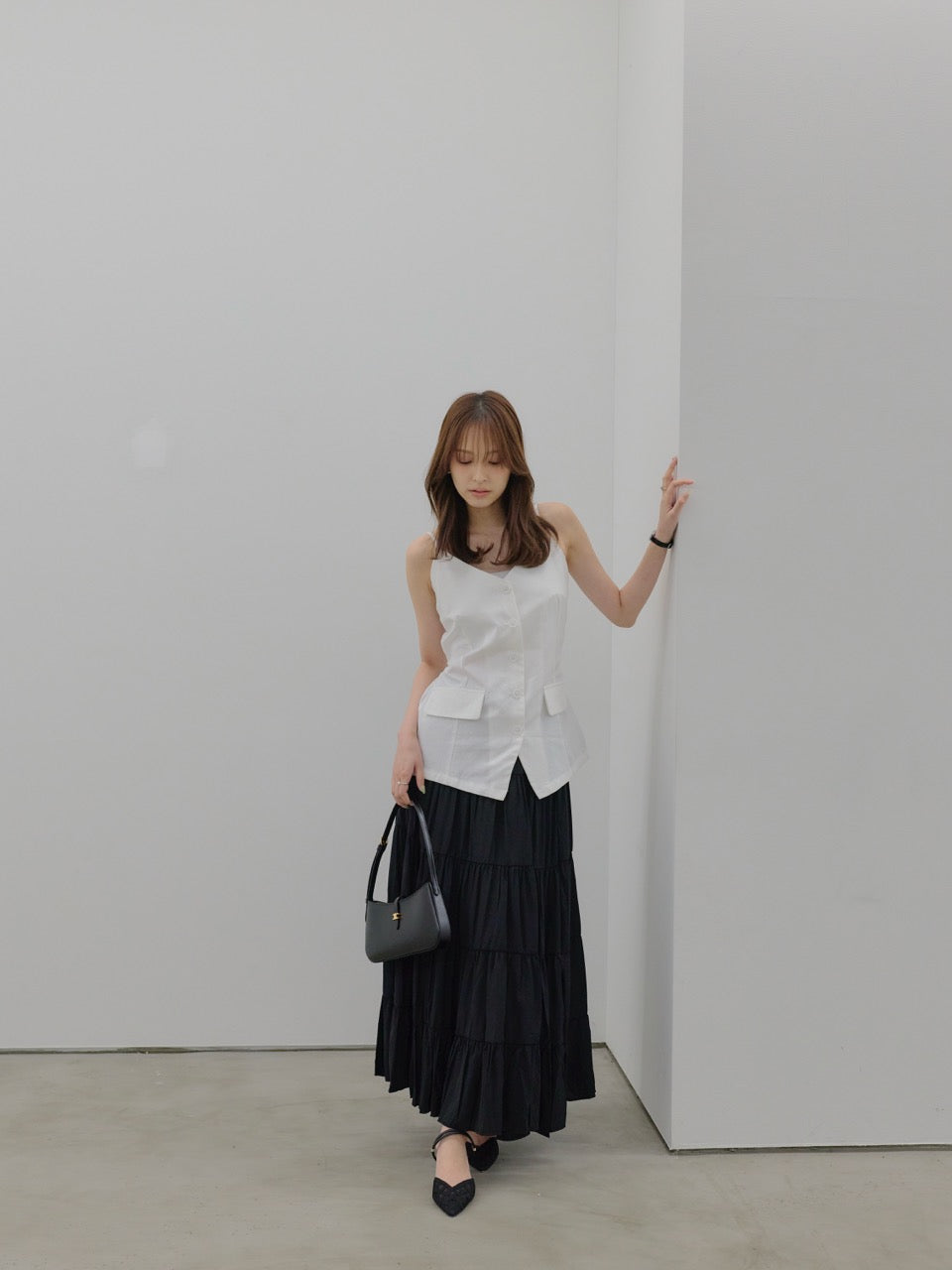 nairo ロングスカート フェイクレザーナロースカート – nairo